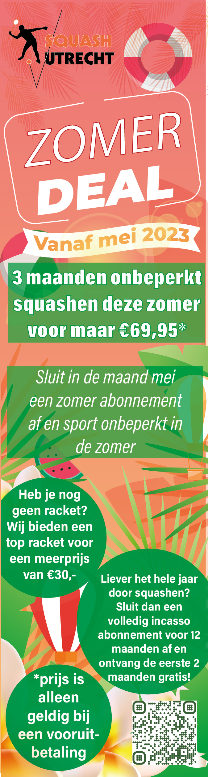 SQ Utrecht zomerdeal Long banner